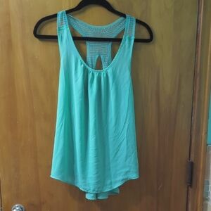 Teal Sleeveless Top with Beaded Back